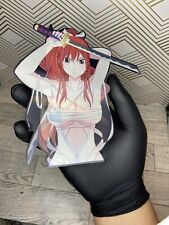 Fairy Tail Lucy Heartfilia Erza Scarlet Waifu 3D Lenticular Motion Car Sticker picture