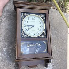 Vintage Centurion 35 Day Pendulum Wall Clock Chimes W/ Key Working picture