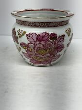 Japanese Gold Imari Pink And Gold Planter Vase picture