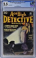 Ace-High Detective Magazine v1 #2 September 1936 CGC 2.5 Pulp Classic Cover picture