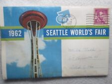 Vintage 1962 Seattle World's Fair Fold Out Postcard, 13 Views picture