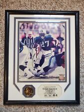 Eddie George 24K Gold Medallion Autographed Photo Framed COA 42 of 250 RARE picture
