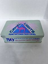 Vintage 1992 Camel Lights Cigarettes Tin Joe Cool 50 books of matches Sealed picture