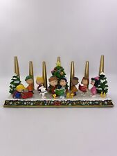 PEANUTS DANBURY MINT CHRISTMAS CANDELABRA SNOOPY CHARLIE BROWN RARE 🎄 picture