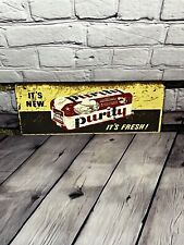 **RARE** 1958 Purity Maid Bread Sign Old Timey Screen Door Push/Pull Bar **WV** picture