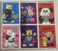 VTG Fun World Valentine's Day Cards Surprise Scratch Off Cards 1990's Set Of 3 picture