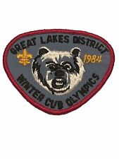 Great Lakes District Patch 1984 Winter Cub Olympics Boy Scouts BSA Embroidered picture