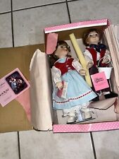 Paradise Galleries Jack And Jill Porcelain Music Dolls 14” Tall Premiere Edition picture