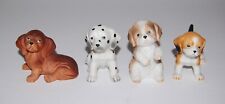 HOMCO 1467 Set 4 Puppies Shitzu Dalmatian Beagle Dachshund DOGS ~ Labels Minty picture