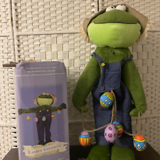 Gemmy RARE Animated Easter Greeters Frog Large Standing Plush Easter Decoration picture