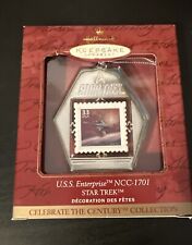 Hallmark Keepsake 1999 Star Trek USS Enterprise NCC-1701 Stamp Ornament  NRFB picture