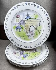 Set 3 Studio Nova Porcelain Dinner Plates Vues de Paris TPC46 L’Arc de Triomphe picture