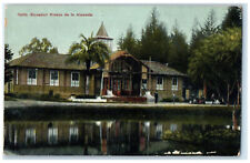c1910 Small Pond Building Alameda Kiosk Quito (Ecuador) Antique Postcard picture