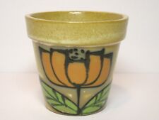 Vintage  1960's  Flower Power  Lego  Ceramic Planter  Made In Japan picture