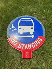 New York City Double Sided Bus Stop Road Highway Sign picture