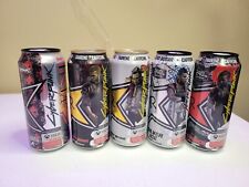ROCKSTAR ENERGY DRINK 16 FL OZ CAN CYBERPUNK PROMO (FULL SET OF 5) FULL CANS picture