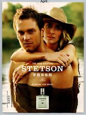 Stetson Fresh Starring Tom Brady Cologne For Men 2008 Full Page Print Ad picture