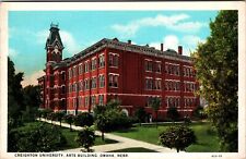 Omaha NE-Nebraska, Creighton University, Arts Building, Vintage Postcard picture