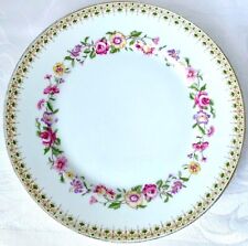 PRETTY CHARLES AHRENFELDT LIMOGES FLORAL SALAD PLATE, R. H. STEARNS  picture