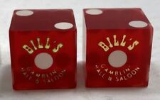 BILL'S GAMBLIN HALL CASINO LAS VEGAS NEVADA CASINO DICE Drill Marks #368 #920 picture
