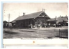 Erie R.R. Railroad Depot Train Station Ridgewood NJ New Jersey Postcard F11 picture