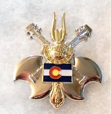 HARD ROCK CAFE DENVER 3D CROSSED AXE GUITARS WITH FORK CENTER PIN # 99585 picture