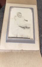 VINTAGE FRAMED BABY PHOTO picture