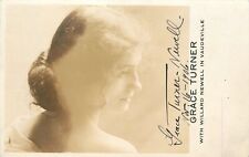 Postcard RPPC 1906 Grace Turner Newell Autograph Vaudeville actress 23-3409 picture