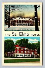 Chautauqua NY-New York, The St Elmo Hotel, Advertisement, Vintage Postcard picture