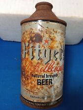 Fitger's natural brewed  Cone top beer can ,    Empty can picture