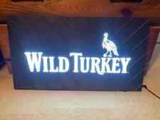 Wild Turkey Bourbon Whiskey Distillery Lighted LED Bar Sign Light Kentucky Pappy picture