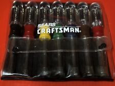SEARS CRAFTSMAN USA No 9 4196 -V- Series 7-pc Nut Driver Set SAE *Nice Condition picture