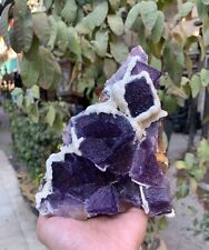1245 Gram Terminated and Undamaged purplish cubic fluorite crystal specimen. picture