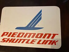 VINTAGE ORIGINAL PIEDMONT AIRLINES SHUTTLE LINK SIGN 30”x 20” picture