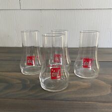 4 Vintage 1970’s The Uncola 7UP Upside Down Glass 7-UP Soda Pop Glasses picture