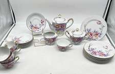 21 Pc Occupied Japan Tea Set Made 45-52 By Corona Large Vintage Hand Painted picture