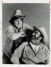 1974 Press Photo Actors Gary Busey, Jack Elam of 