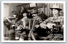 RPPC~Ted Hustead's Cowboy Orchestra Wall Drug Store Wall SD~Real Photo Postcard picture