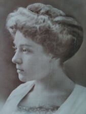 Pretty Woman Antique Photo VTG Early 1900s Nice Hair  picture
