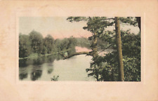 Seaton IL Illinois, Scenic River View, Vintage Postcard picture