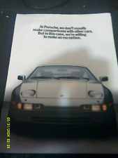 1986 Porsche 928S4 Compared to 911 Turbo - 8 Page Brochure picture