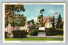 San Diego CA-California, America's Exposition at San Diego, Vintage Postcard picture