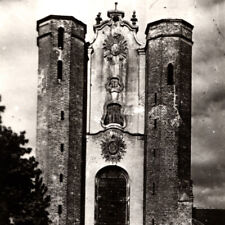Vintage 1940s RPPC Oliwa Church Gdansk Poland Postcard WWII Damage picture