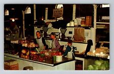Lancaster PA-Pennsylvania, Amish Girls Tending Market, Vintage Postcard picture