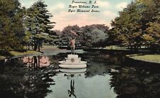 Postcard RI Providence Roger Williams Park Dyer Statue 1910 Vintage Old PC e9645 picture