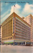 c1940s LOS ANGELES, California LINEN Postcard HOTEL HAYWARD Street View / Unused picture