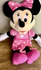 2010 Talking/Singing Minnie Mouse 13in Plush Toy With New Batteries. picture