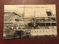 NJ Asbury Park New Jersey SS Morro Castle Ship Wreck Postcard picture
