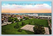 Old Orchard Beach Maine ME Looking East From Old Orchard House VINTAGE Postcard picture