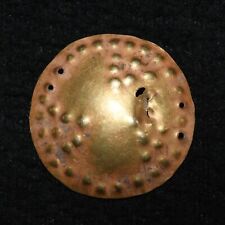 Large Ancient Greco Bactrian Solid Gold Ornament Button Circa 100 BC to 100 AD picture